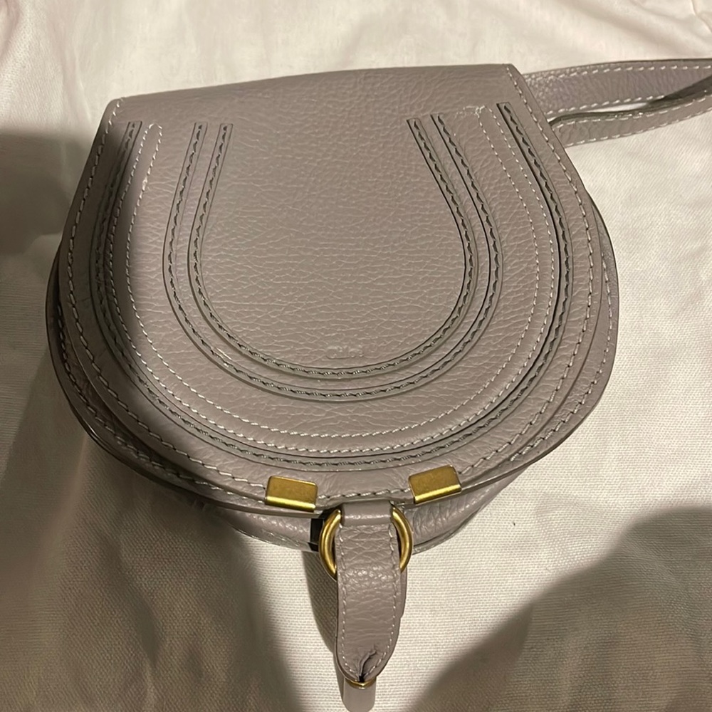 Chloe mini Marcie bag cashmere grey